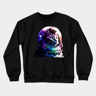 Galaxy cat Crewneck Sweatshirt